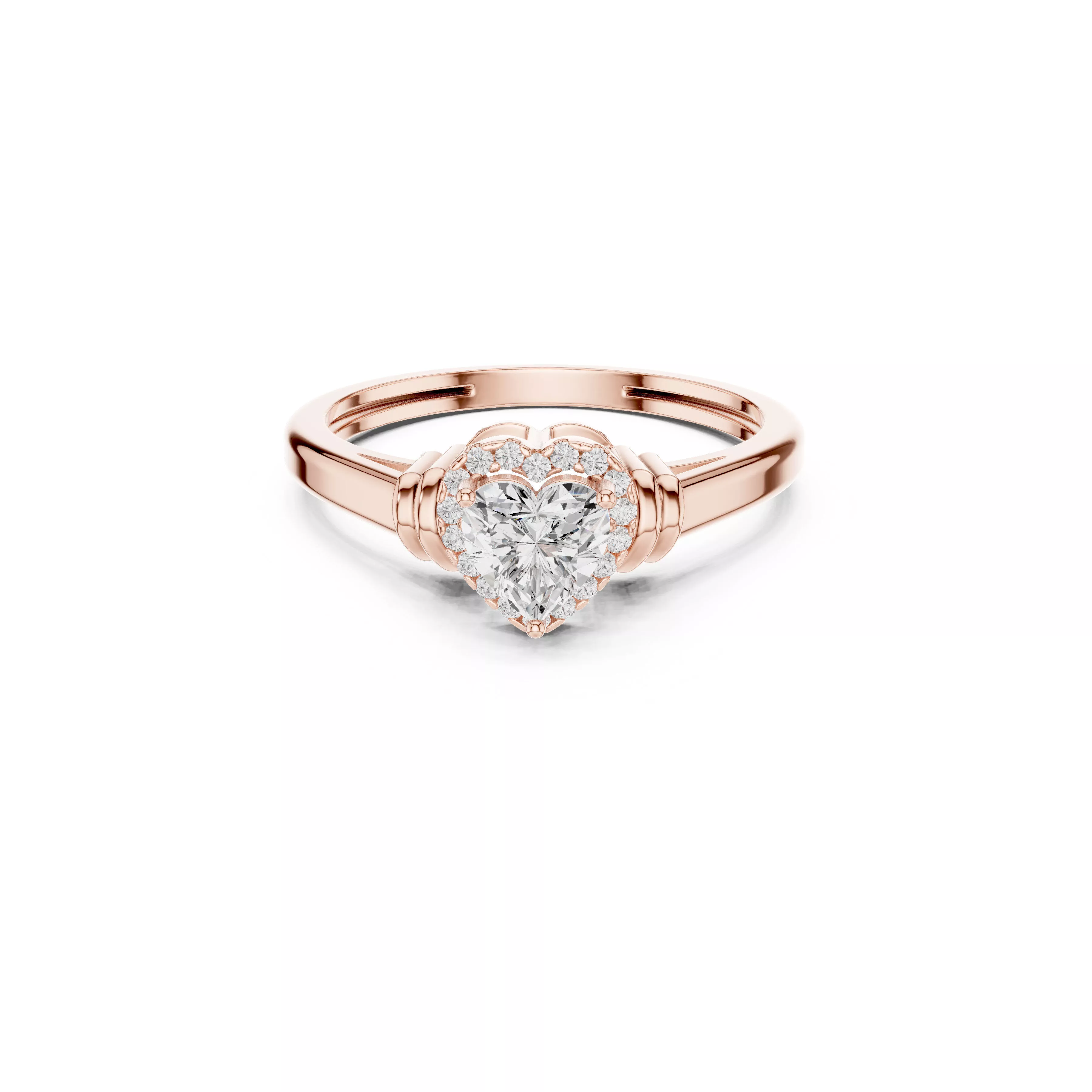 Custom Fine Jewelry Diamond Ring Gold Band STL 3DM 399 3D print model