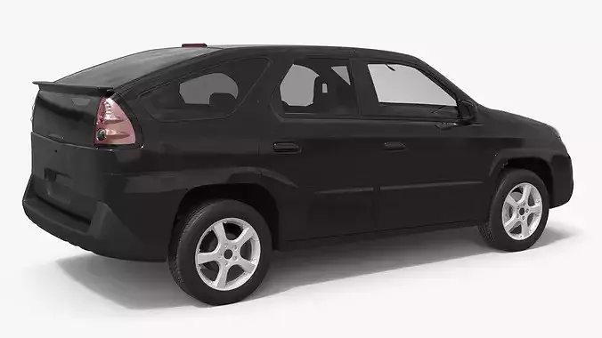 Utility Family Crossover Black Simplified 3D model 4