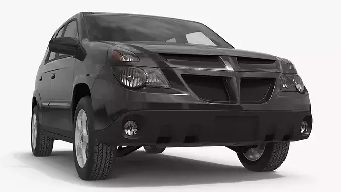 Utility Family Crossover Black Simplified 3D model 6