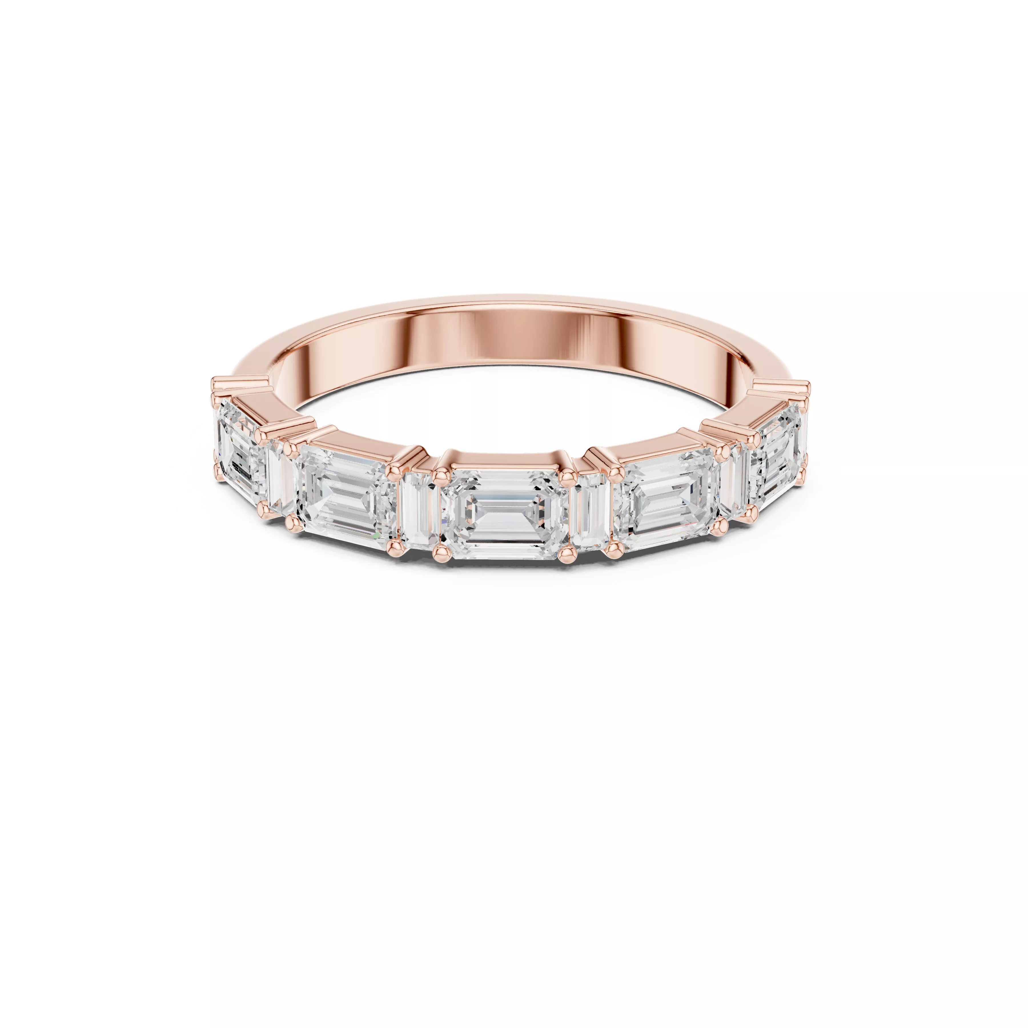 Custom Fine Jewelry Diamond Ring Gold Band STL 3DM 385 3D print model