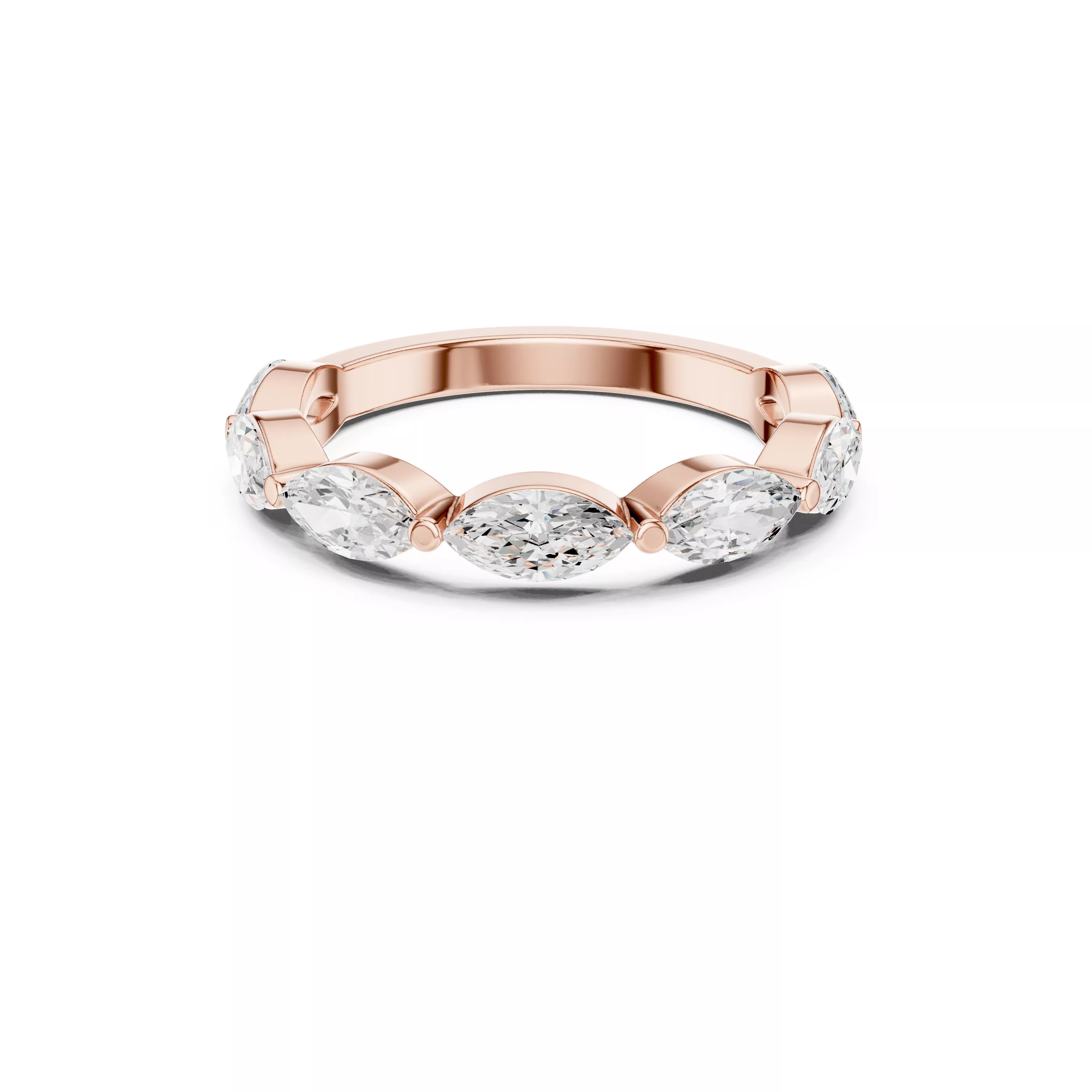 Custom Fine Jewelry Diamond Ring Gold Band STL 3DM 379 3D print model