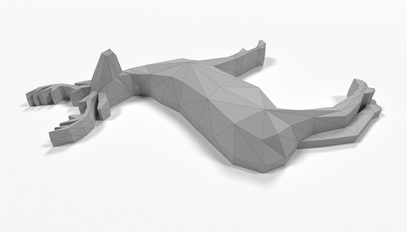 Low Poly Deer Abstract Broche Broche For 3D Printing Art 3D print model_8