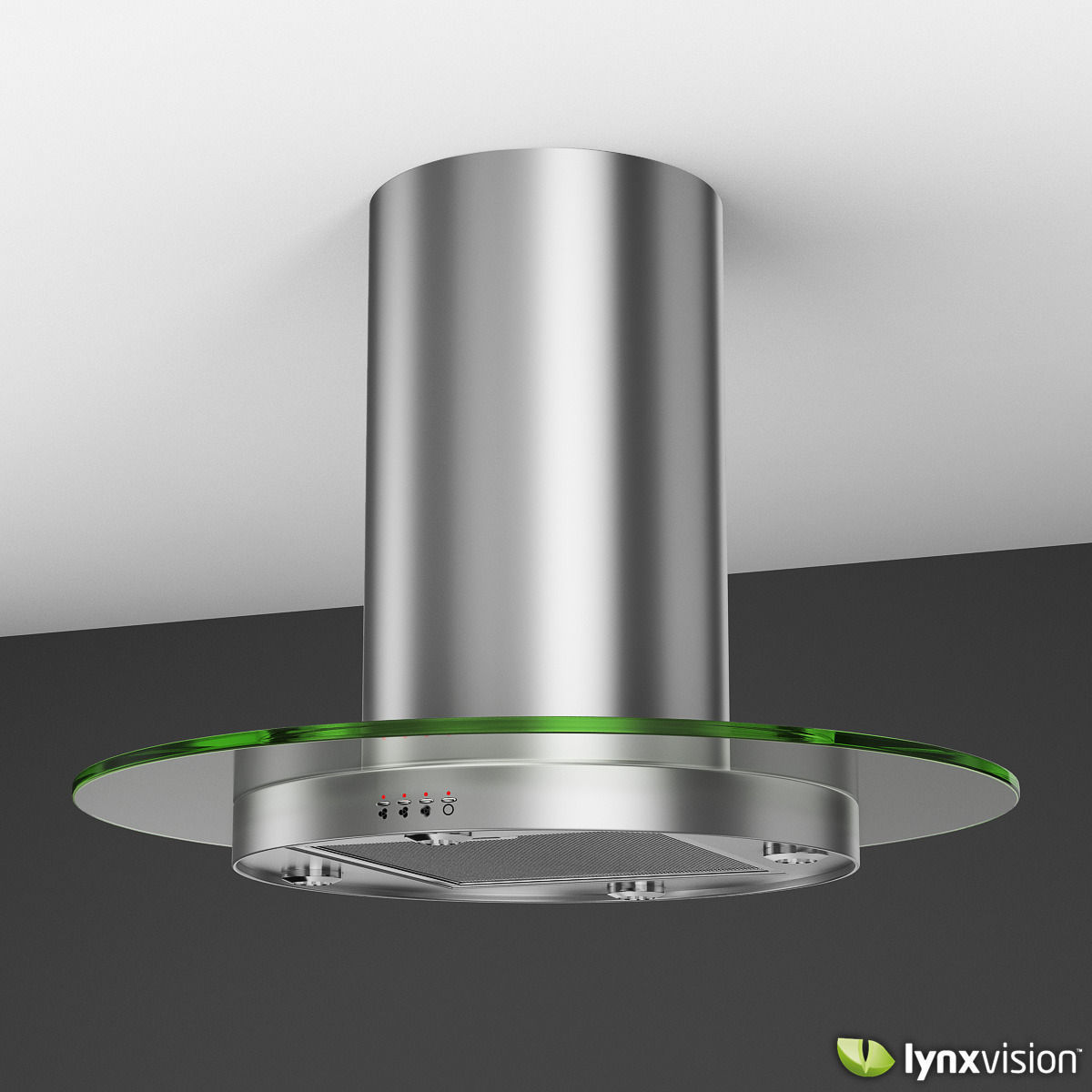K-Star - Island Mounted Range Hood 3D model_1