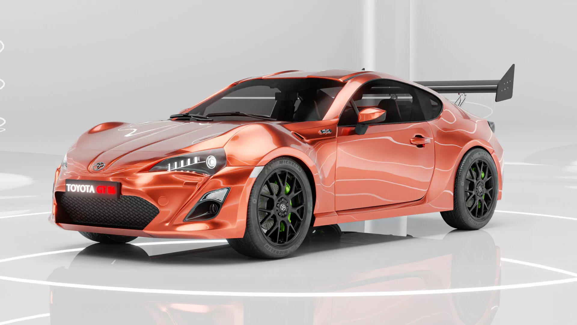 Toyota GT86 3D Model Low-poly 3D model