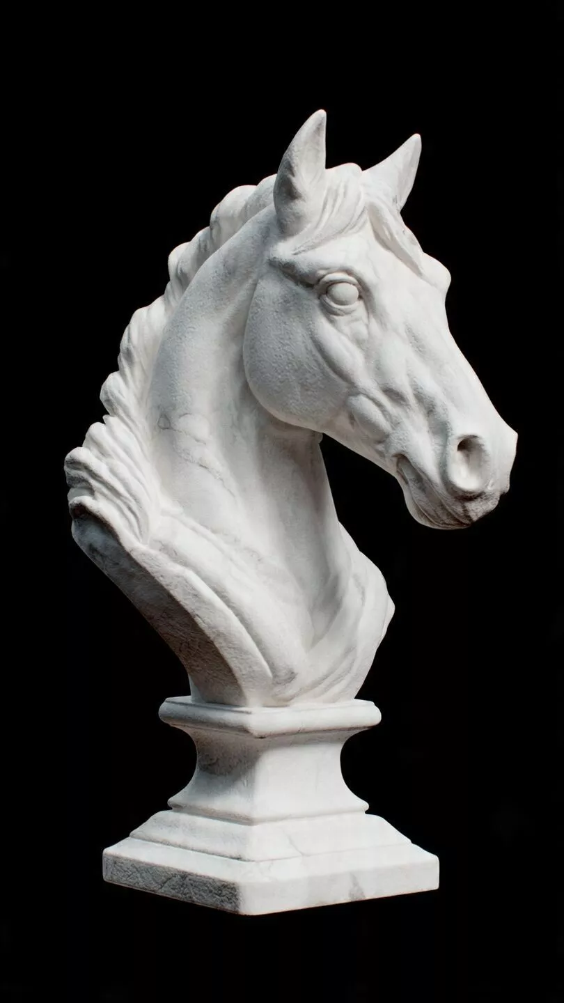 Classical Horse Head Bust 3D Print Model 3D print model