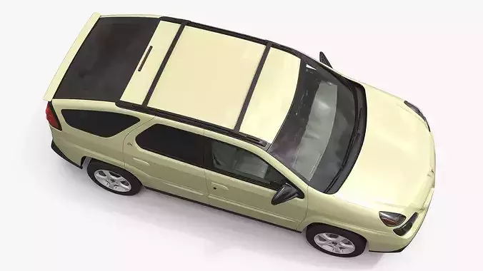 Pontiac Aztek Crossover SUV 2004 Beige 3D model 7