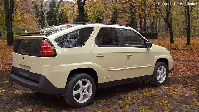 Pontiac Aztek Crossover SUV 2004 Beige 3D model 3