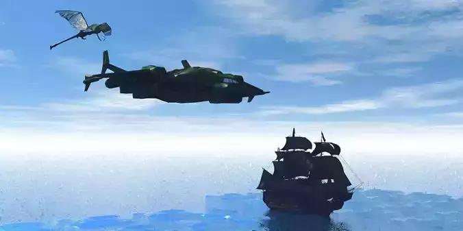 caccia naveter-A-HHH-456-S  - CIVIL MILITARY