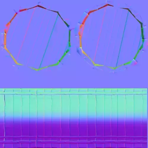 barrel two circles 3D model barrel two circles 3D model