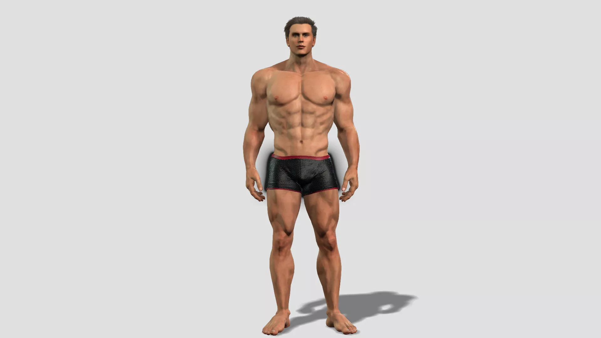 Realistic Athletic Male Model 3D model