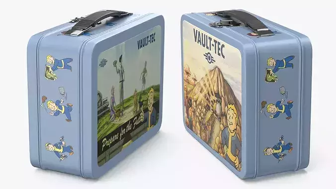 Vault-Tec Metal Lunch Box 3D model 4