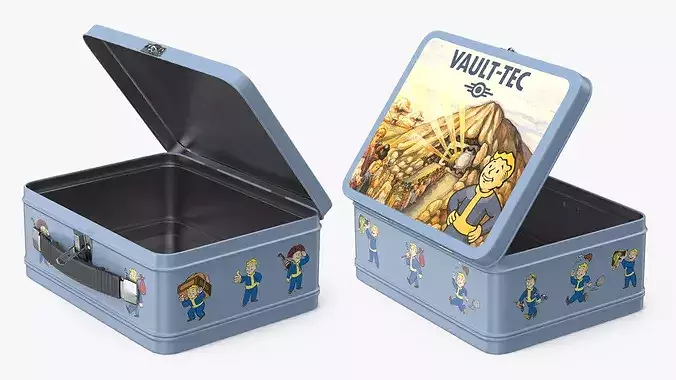 Vault-Tec Metal Lunch Box 3D model 6