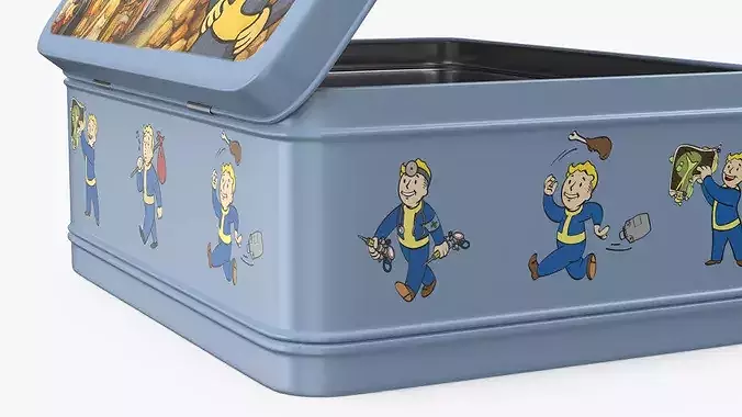 Vault-Tec Metal Lunch Box 3D model 7