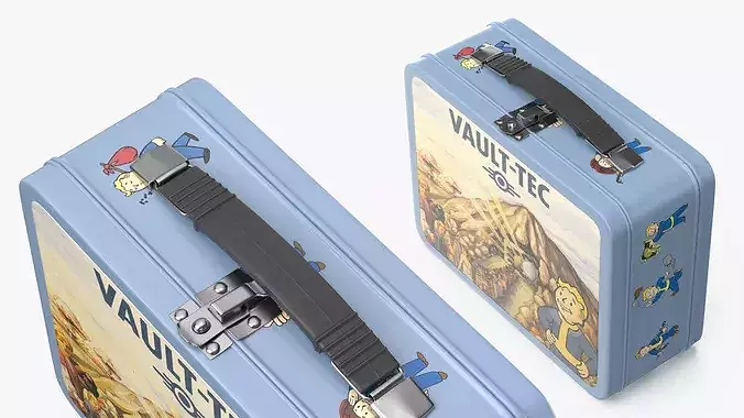 Vault-Tec Metal Lunch Box 3D model 5