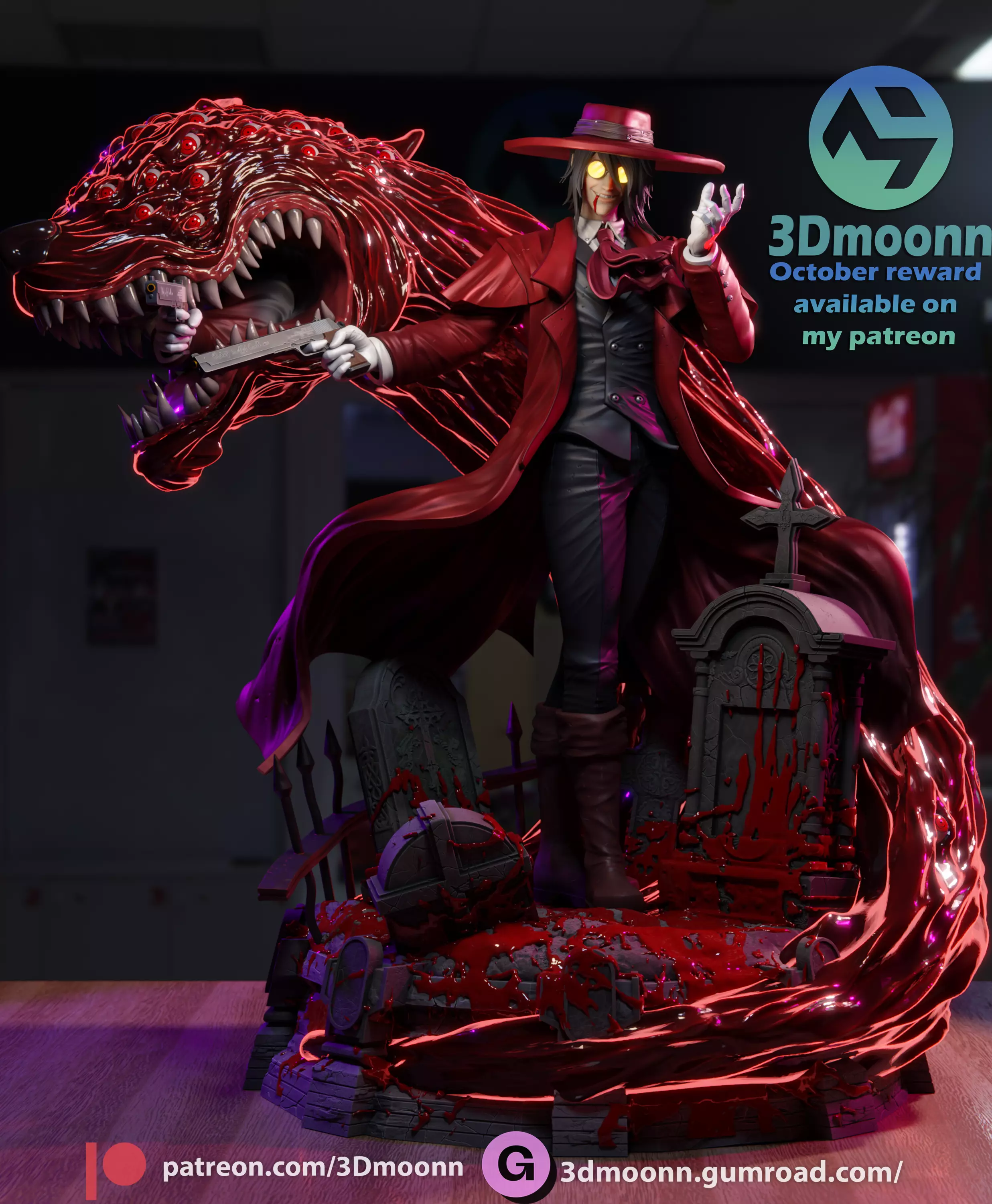 Alucard Hellsing 3D print model