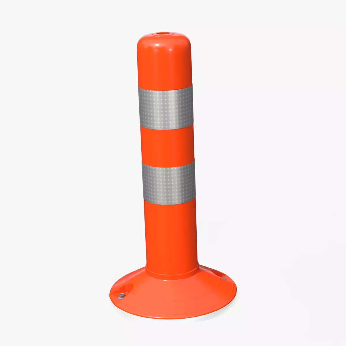 Short Delineator Post - Traffic Props Low-poly 3D model