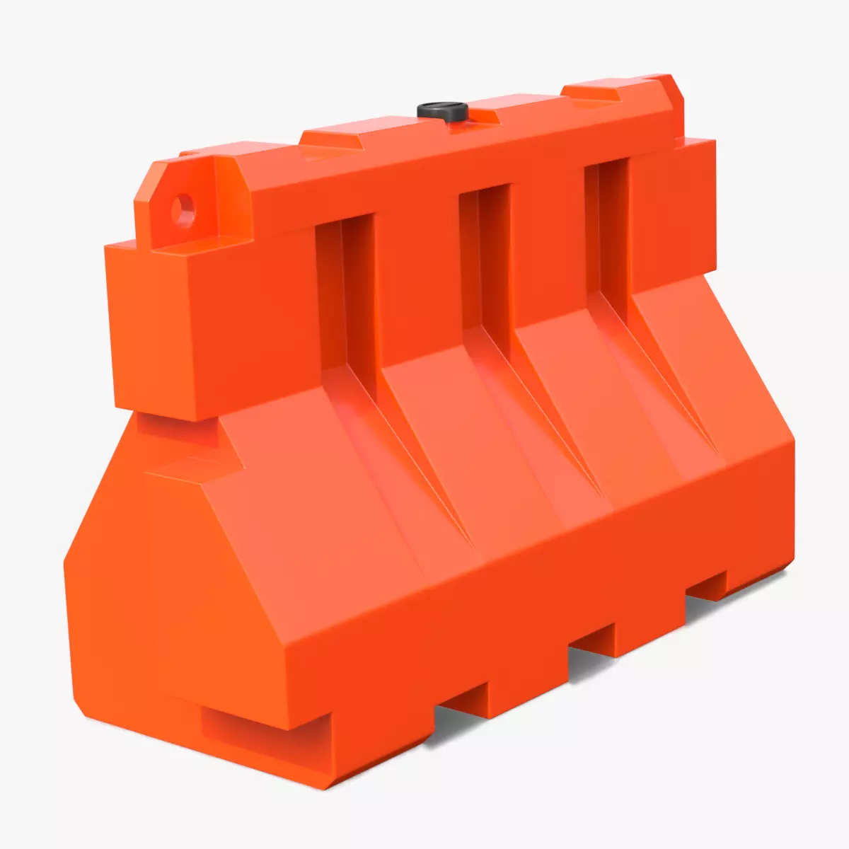 Jersey Plastic Barrier - Traffic Props Low-poly 3D model