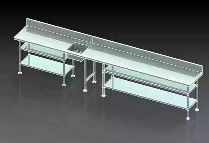 sushi bar work table marine edge