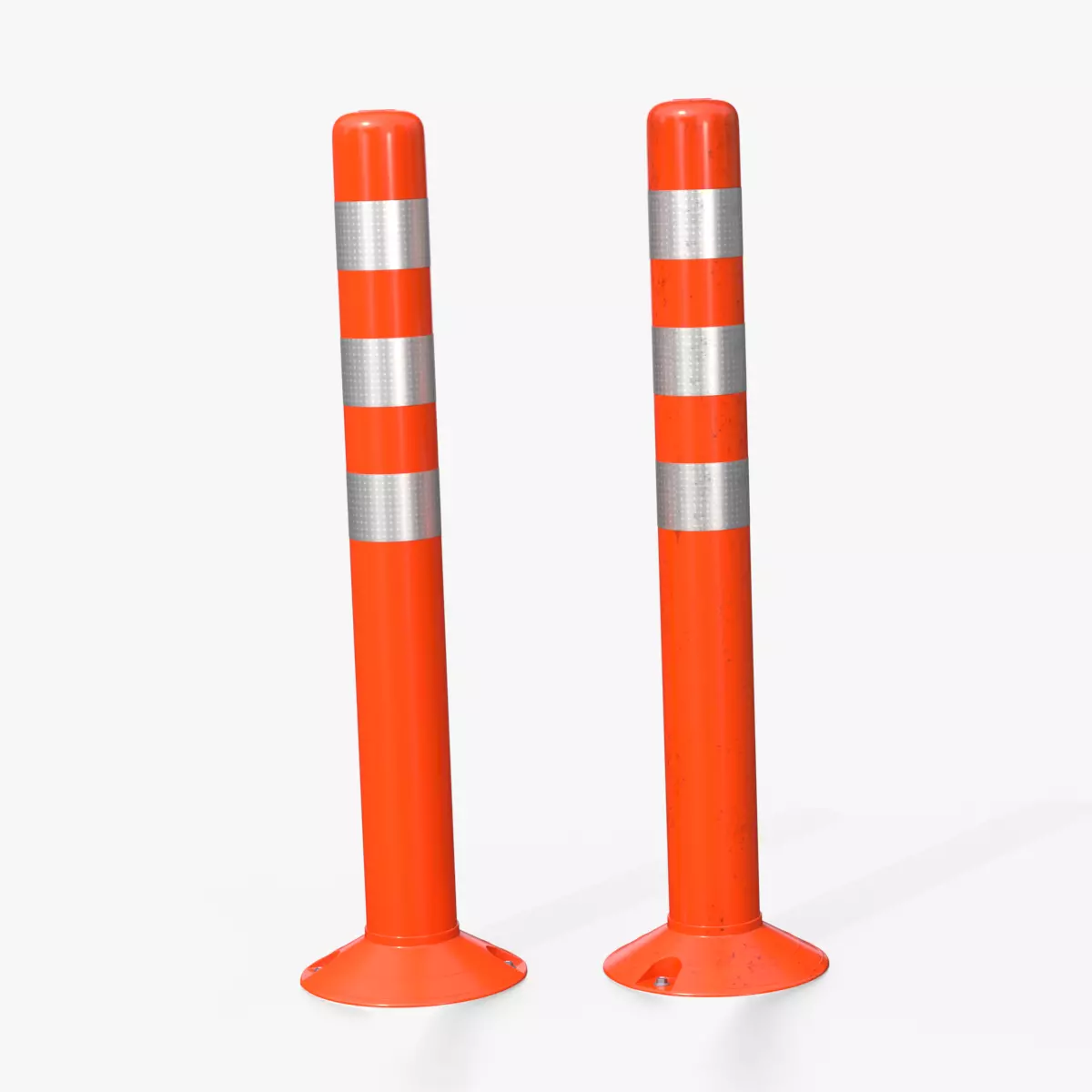 Delineator Post - Traffic Props Low-poly 3D model