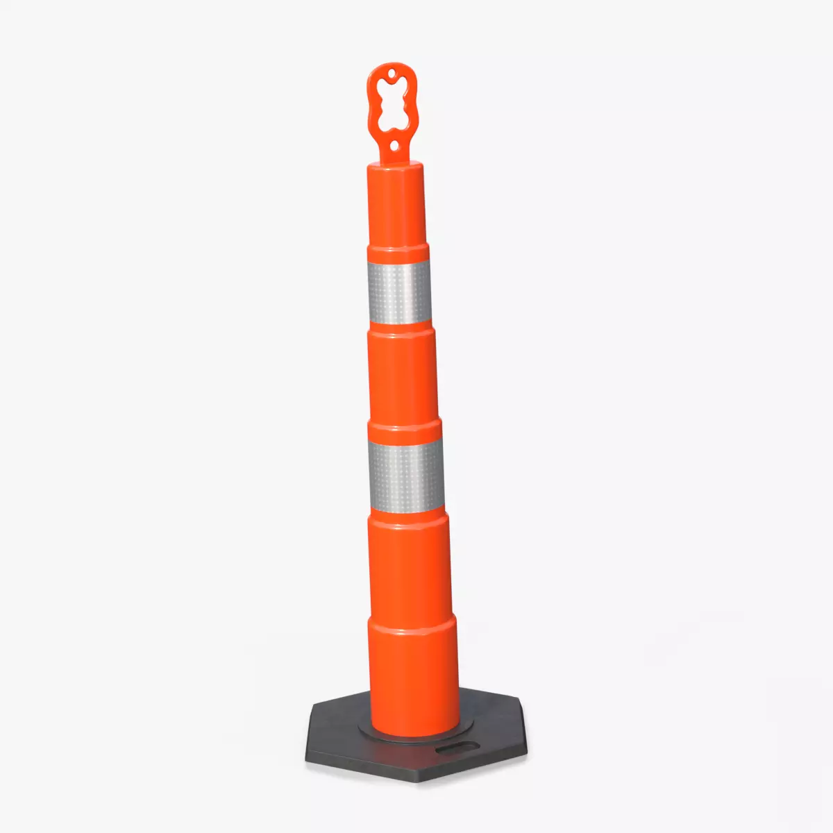 Channelizer Delineator Cone - Traffic Props Low-poly 3D model