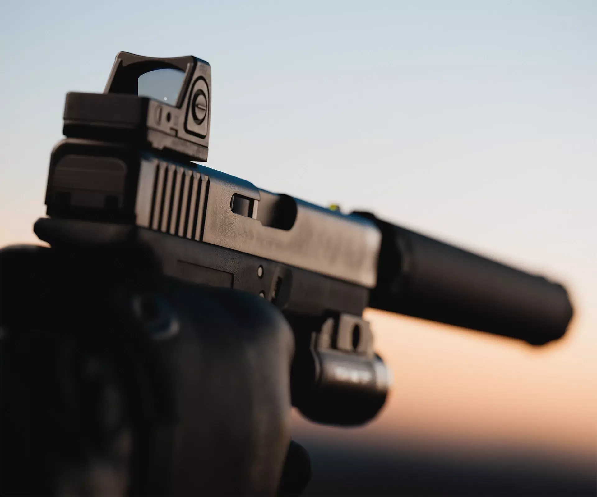 Game Ready Silencer Suppressor Attachment PBR Low Poly Low-poly 3D model