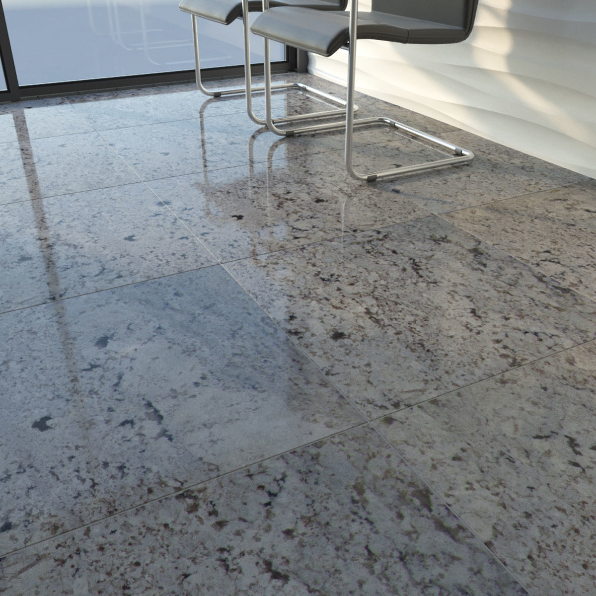 ABC Stone Set 3D model_5