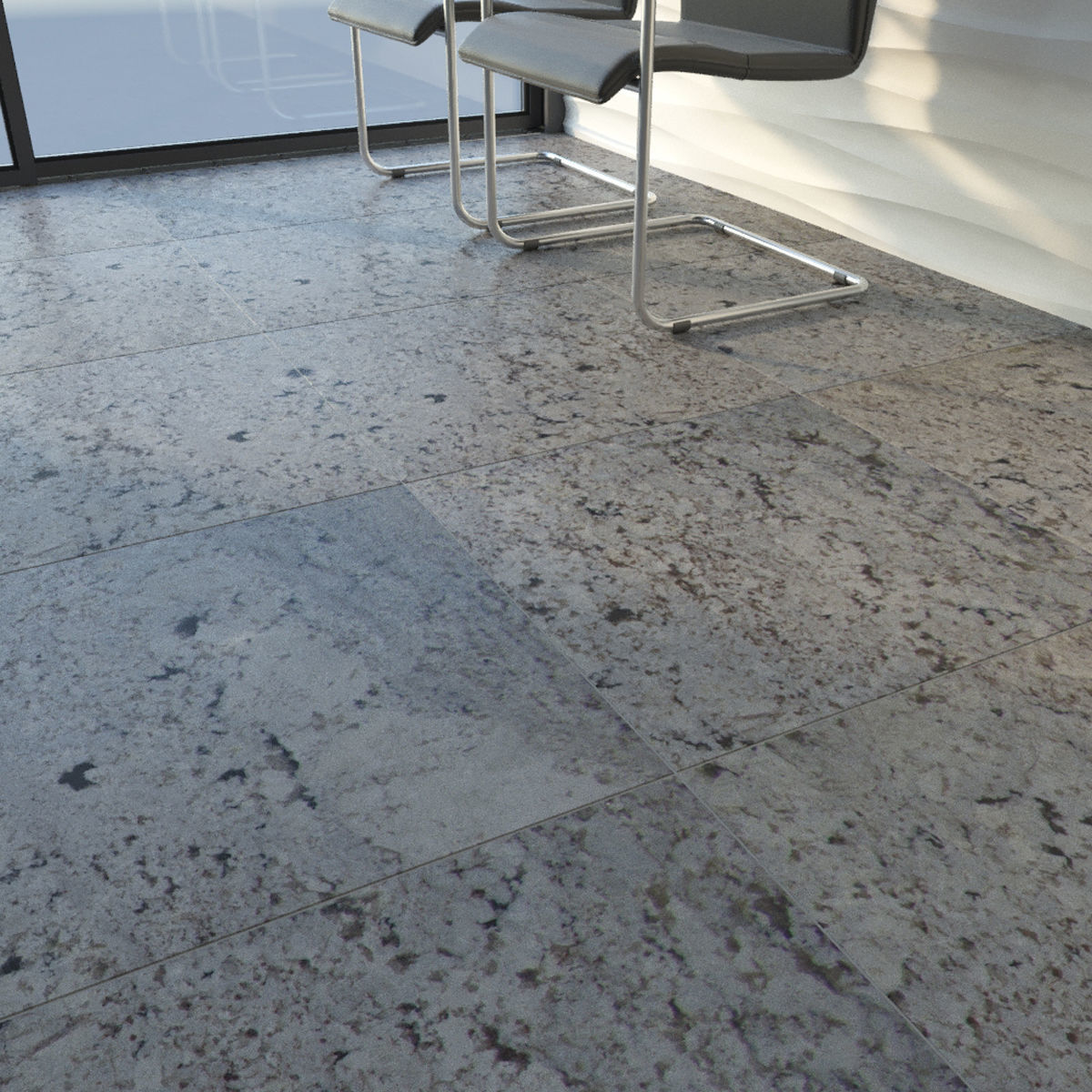 ABC Stone Set 3D model_4