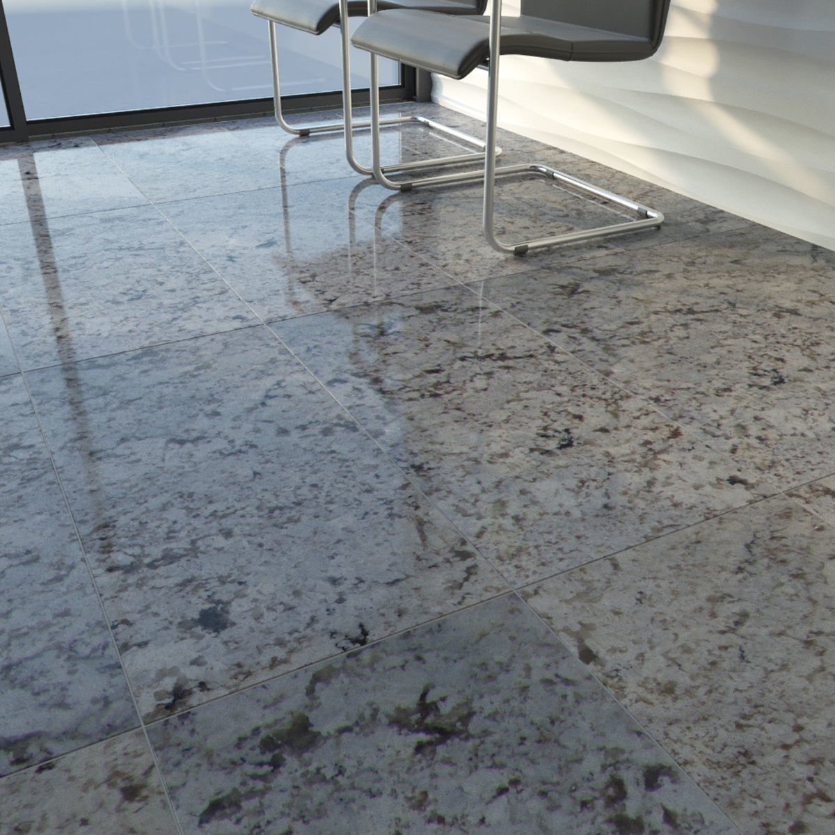 ABC Stone Set 3D model_7