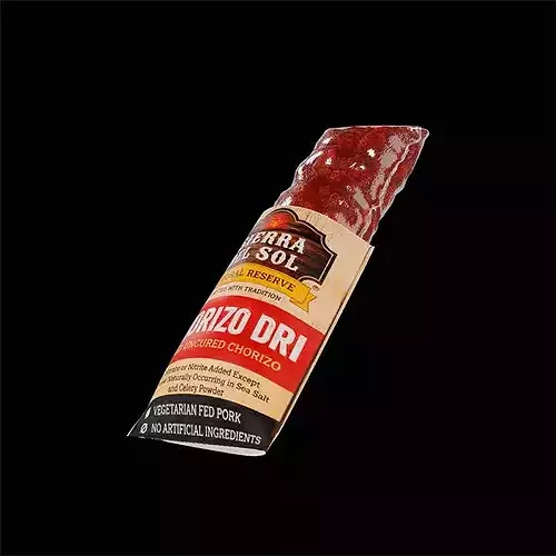 Chorizo Dried 3D model 3