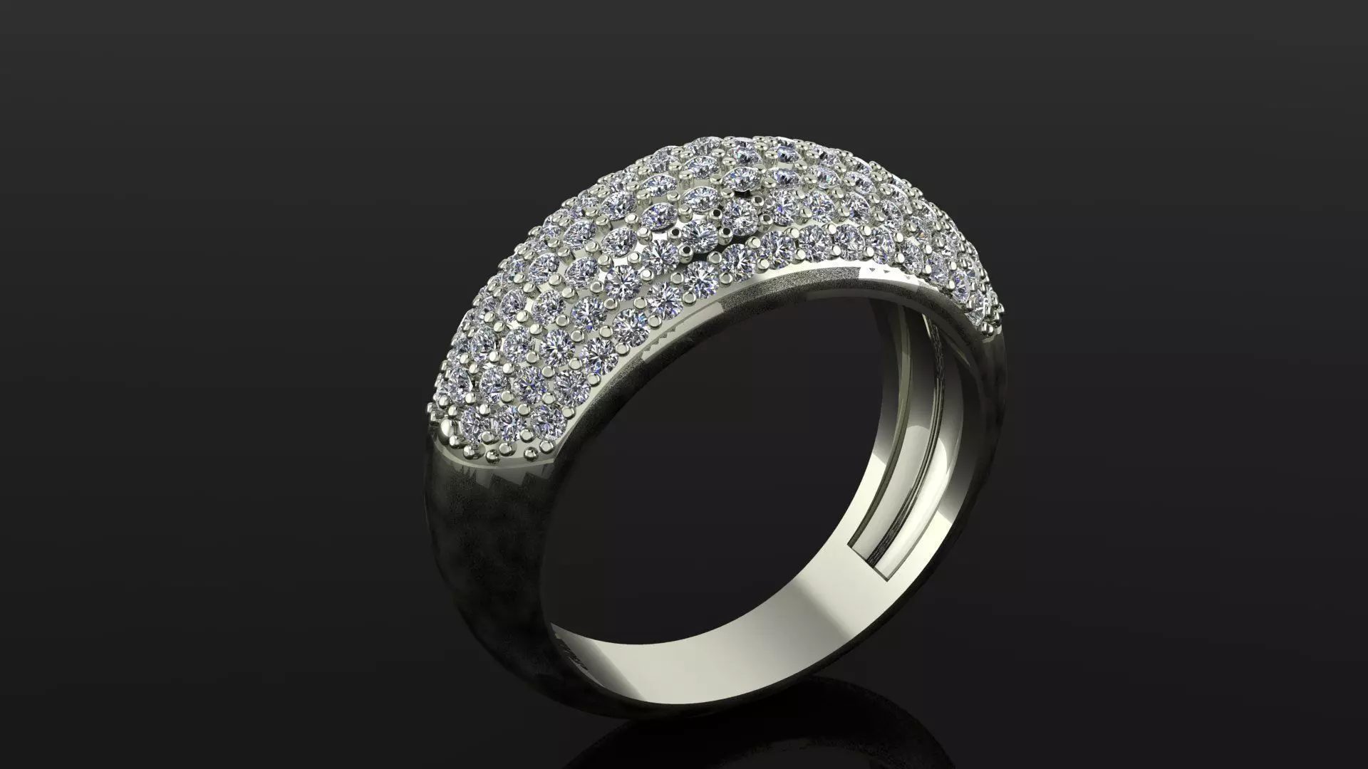 Diamond Ring 3D print model_0