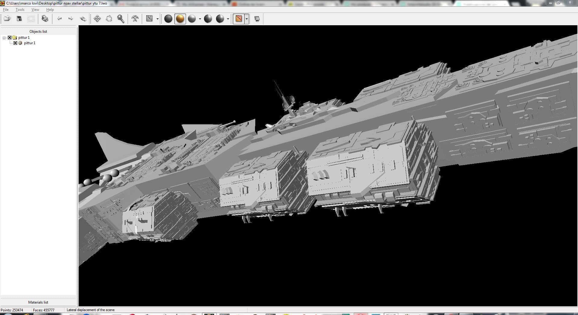 nave stellare pittur-15-mm kkkk255 saggitry 3D model_7