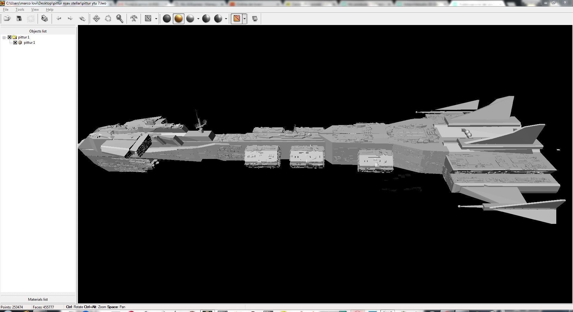 nave stellare pittur-15-mm kkkk255 saggitry 3D model_3