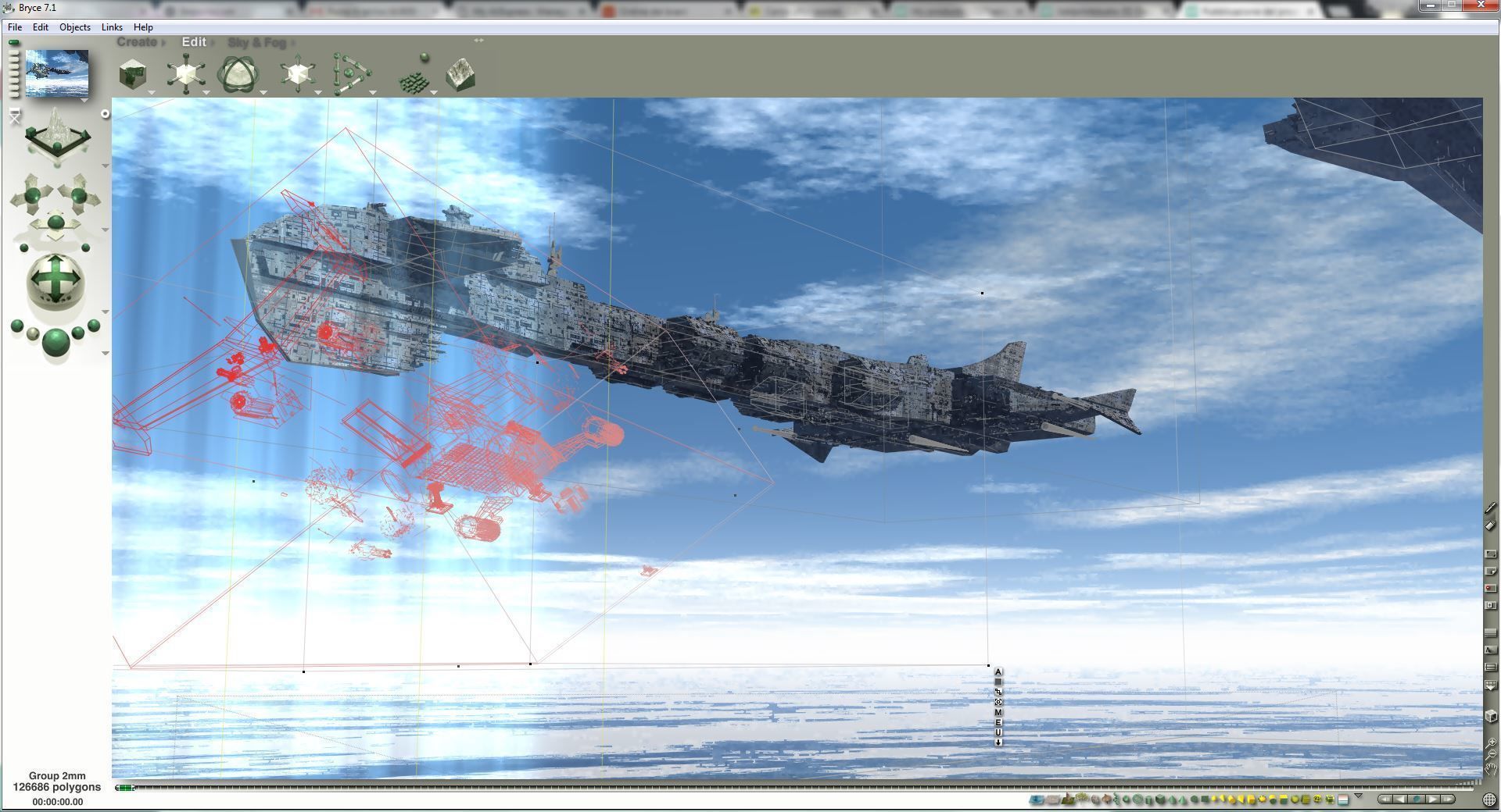 nave stellare pittur-15-mm kkkk255 saggitry 3D model_14