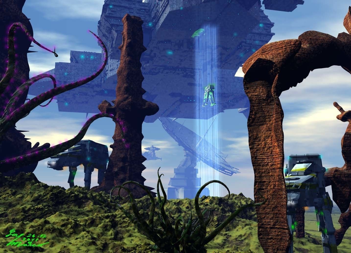 nave stellare pittur-15-mm kkkk255 saggitry 3D model_1