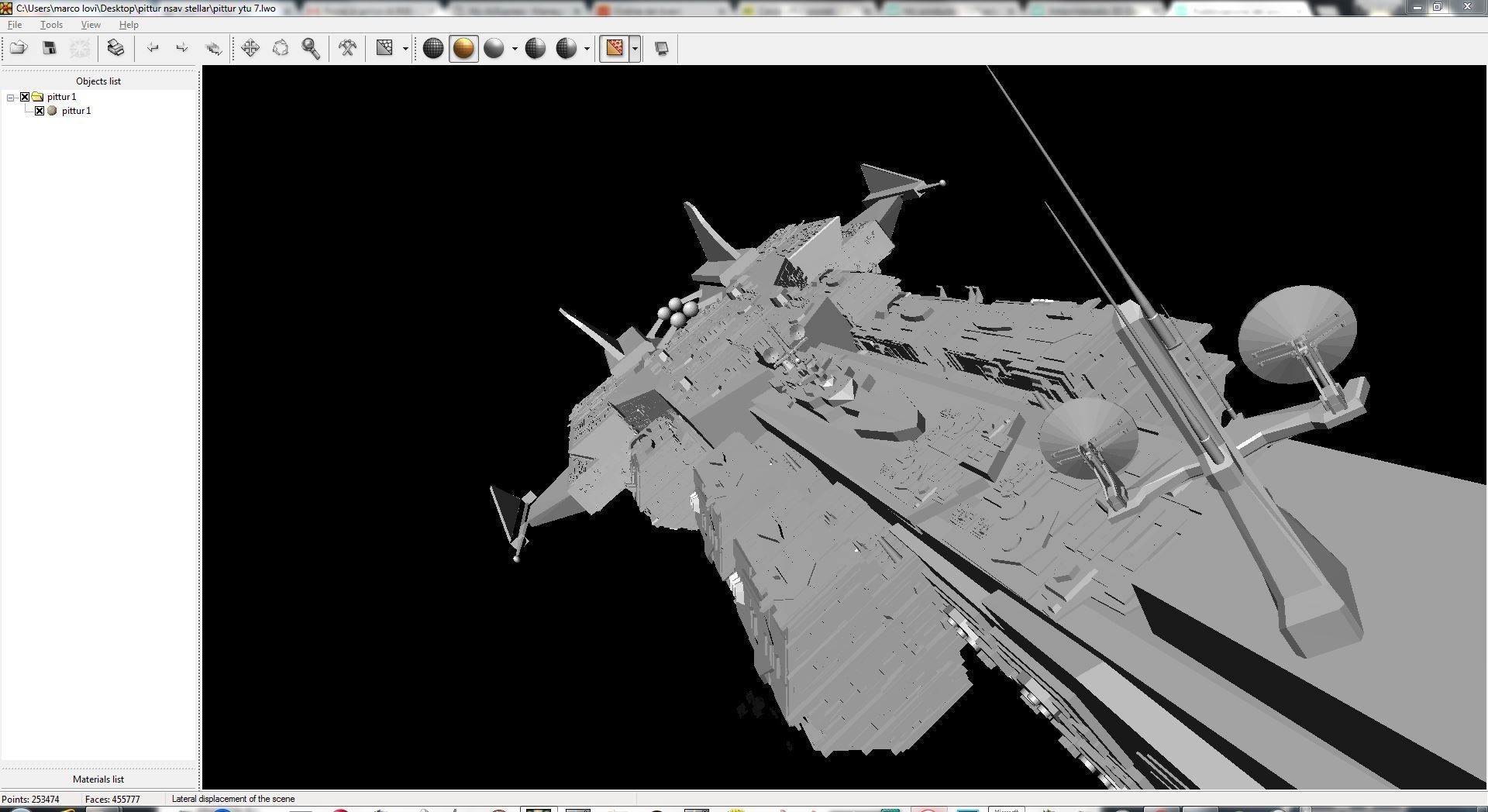 nave stellare pittur-15-mm kkkk255 saggitry 3D model_9