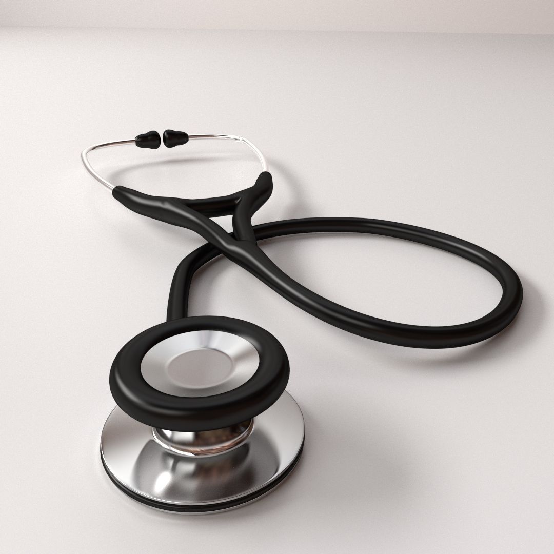 Stethoscope medical 3D model_1