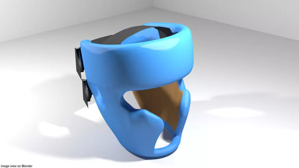 Martial-Art Headguard - Type 2 3D model_0