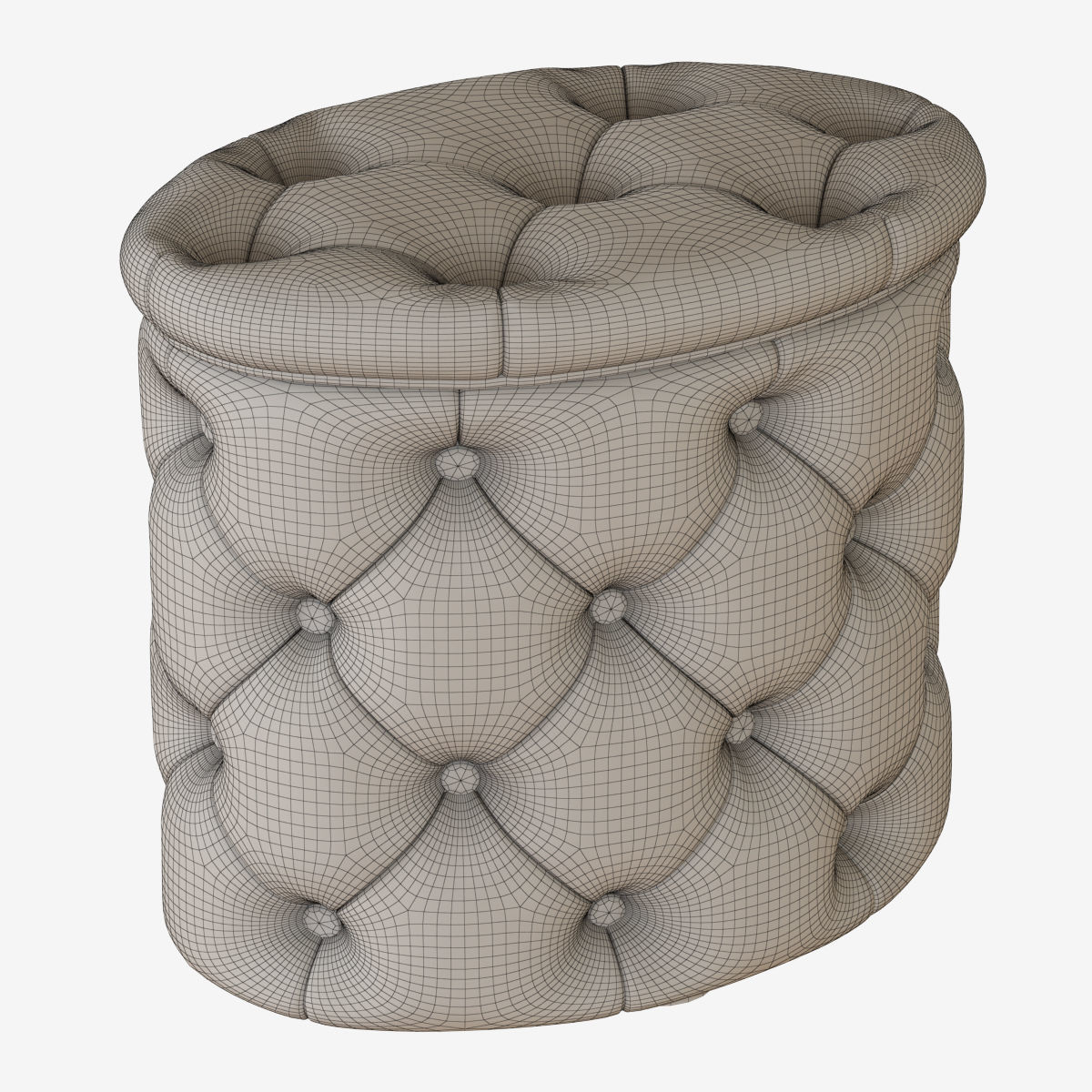 Pouf Gabrielli 50 3D model_3