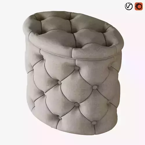 Pouf Gabrielli 50 3D model