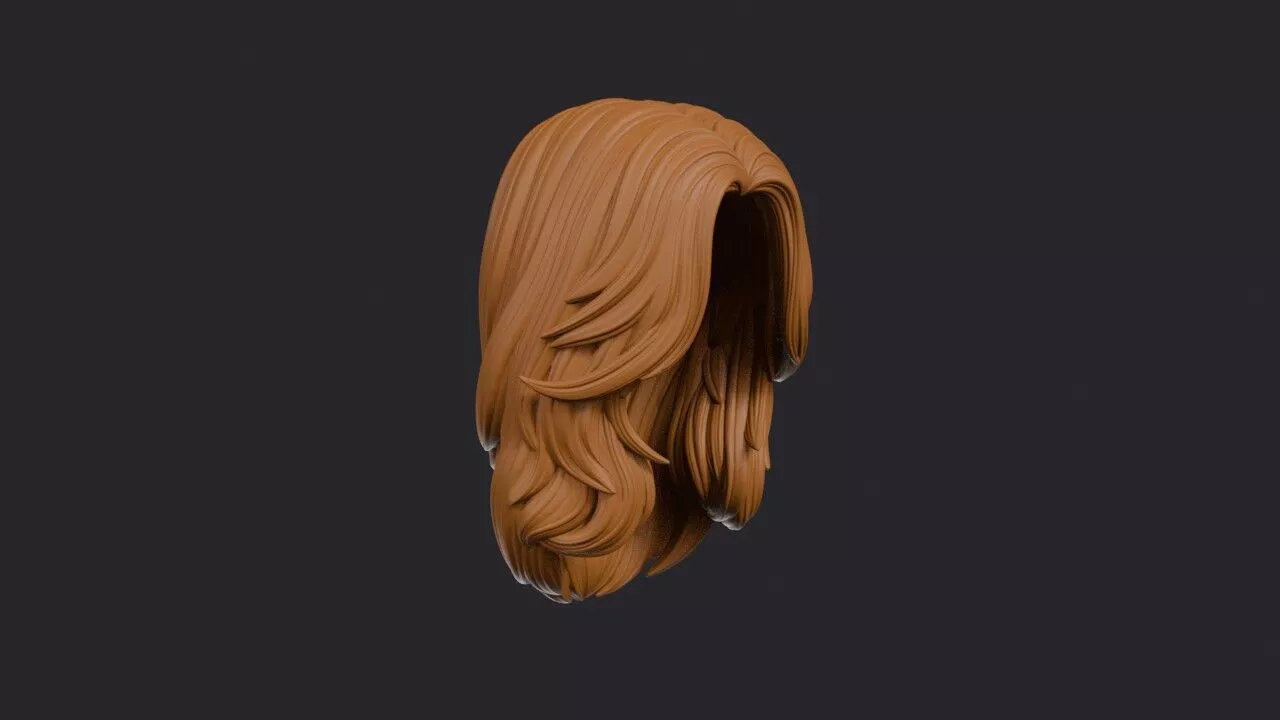 U-Cut Hairstyle 3D print model
