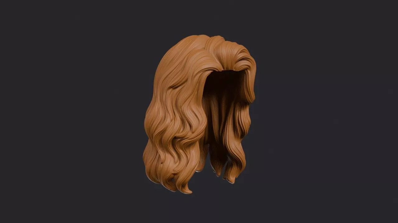 S-Waves Wig 3D print model