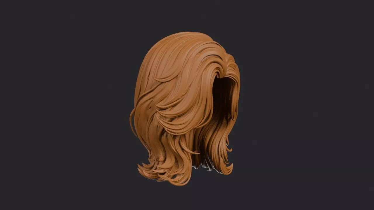 Ghost Layers Wig 3D print model