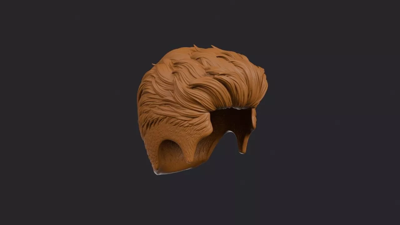 Burst Fade Hairstyle 3D print model