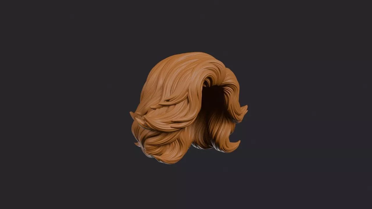 Blowout Hairstyle 3D print model