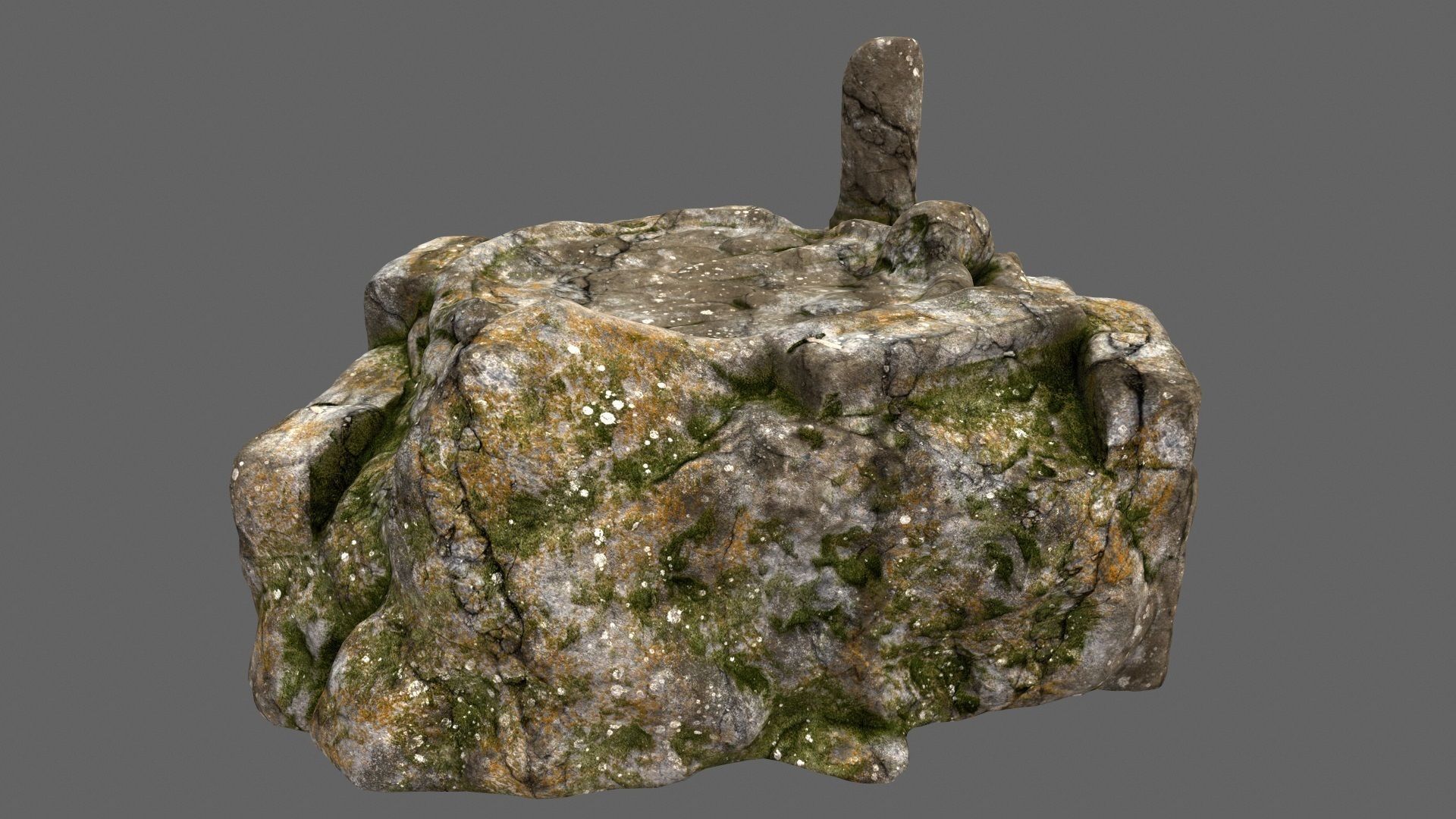 old temple Low-poly 3D model_7