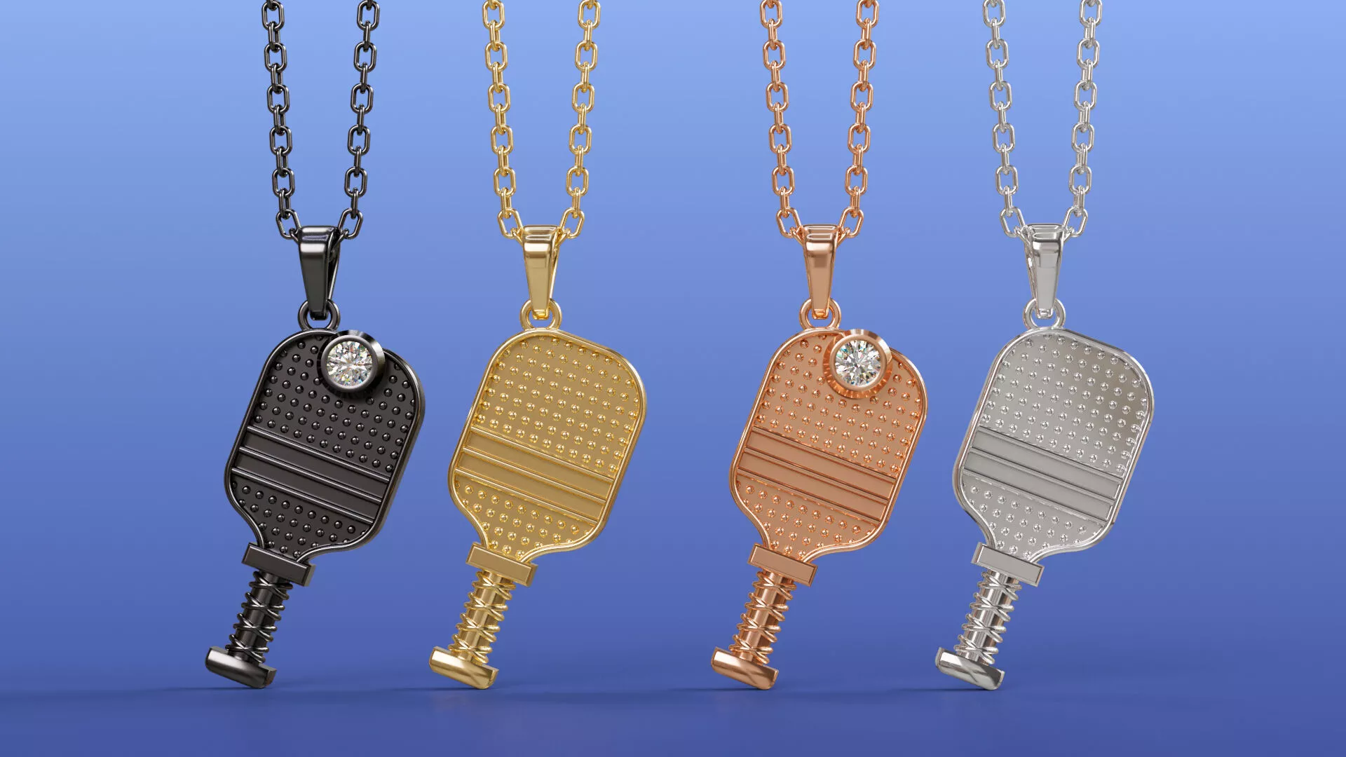 Gold Pendant Concept Jewelry Design 3D print model