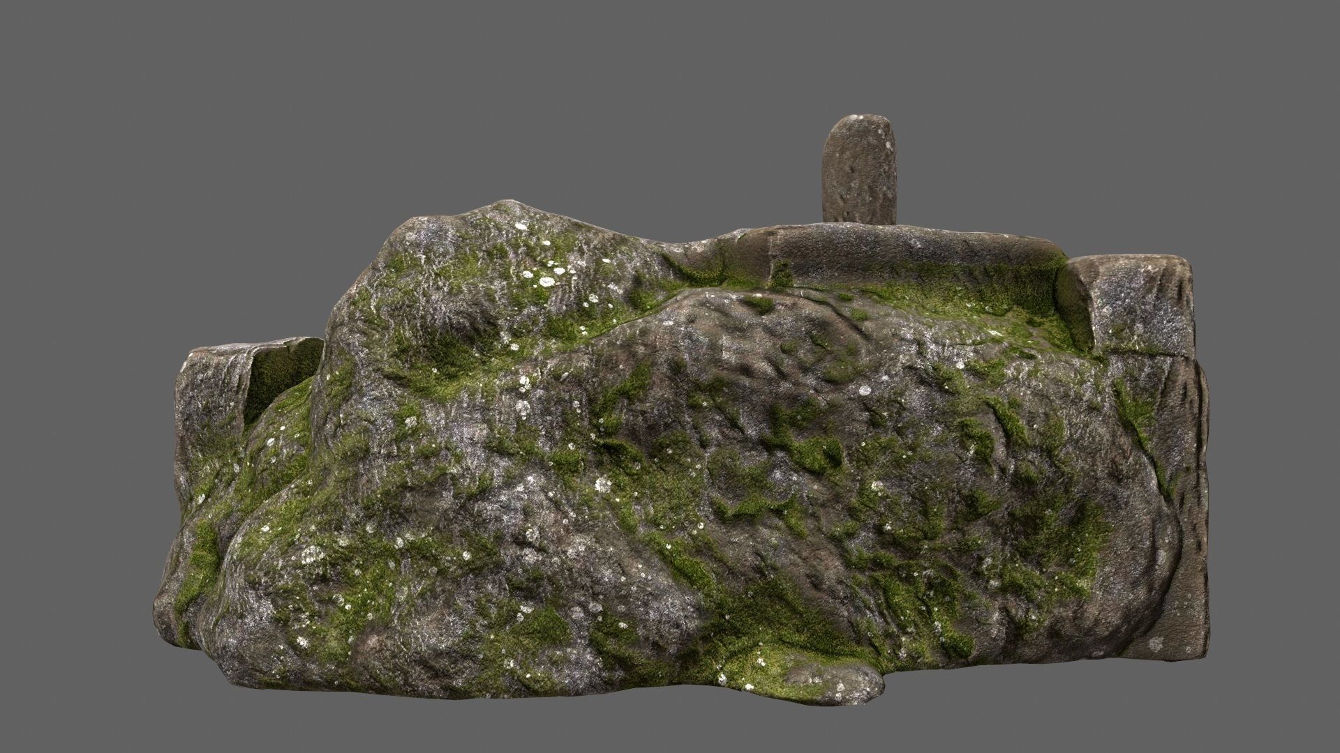 old temple Low-poly 3D model_16