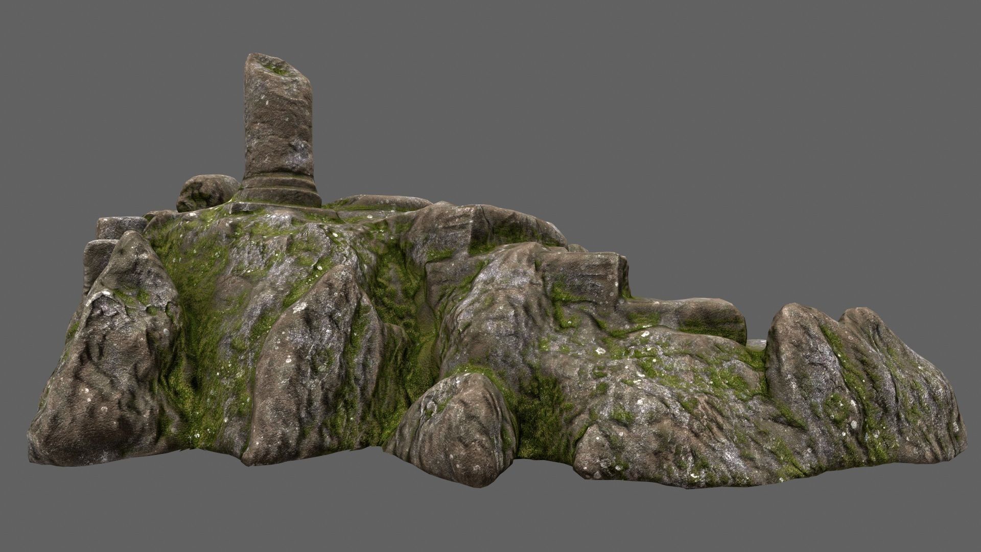 old temple Low-poly 3D model_15