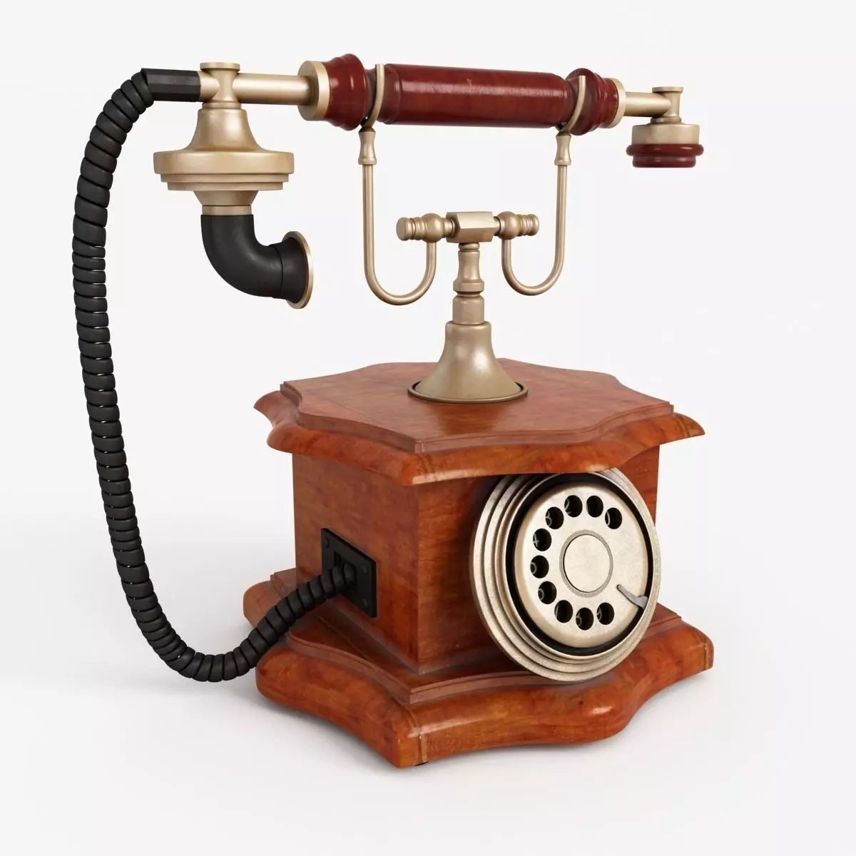 Telefone vintage telephone 3D model_0