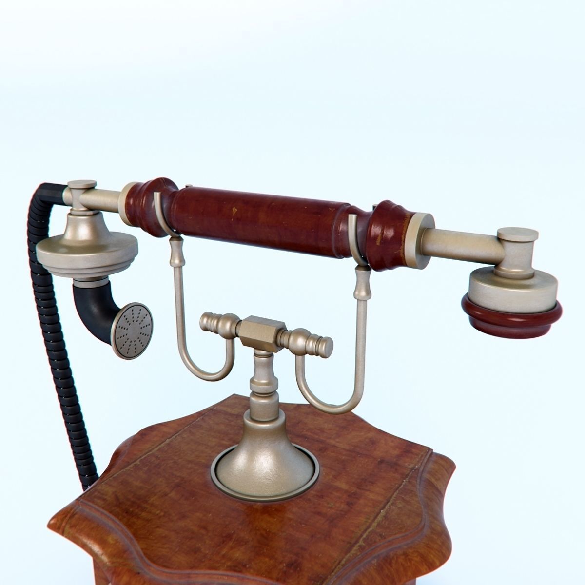 Telefone vintage telephone 3D model_3